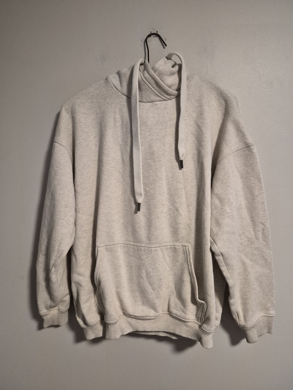aerie XS Light Tan Pullover Hoodie With Cross Over Neckline